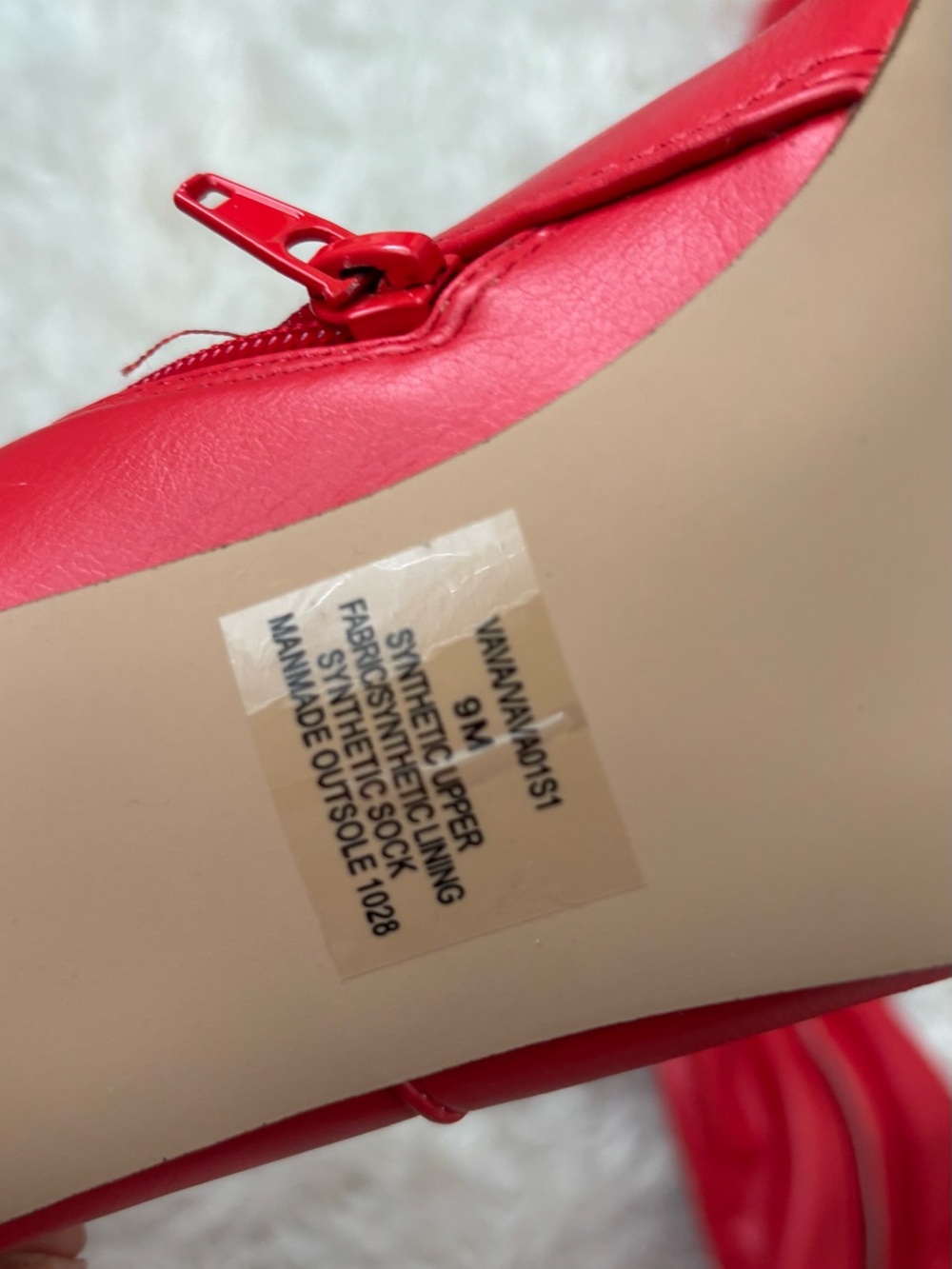 Steve Madden Red Over-the-Knee Stiletto Boots Size 9 – Worn Once - Picture 4 of 7
